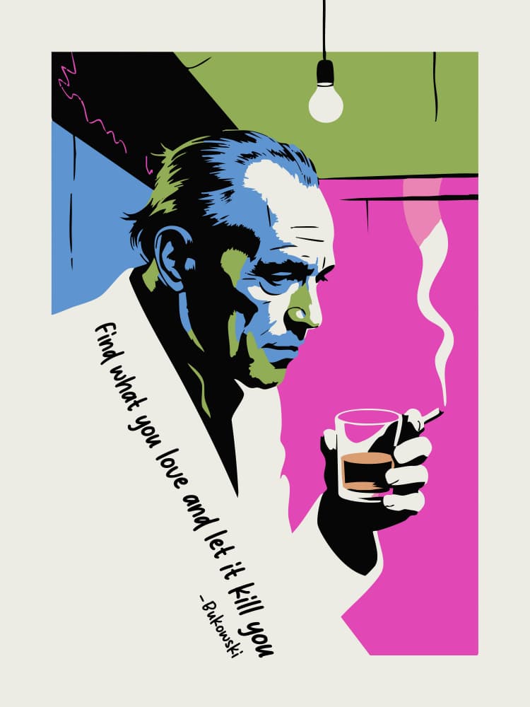 Smoking Man Thoughtful Quote by Andreas Magnusson — canvas wall art