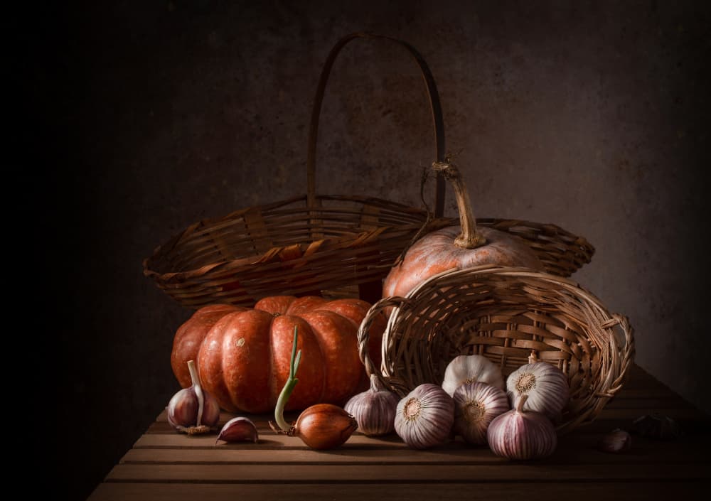 Dark Autumn Still Life by Margareth Perfoncio — canvas wall art