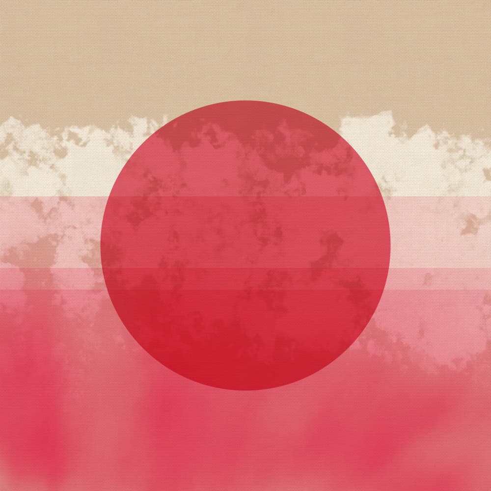 Red Sun Horizon by Dina Dankers — canvas wall art