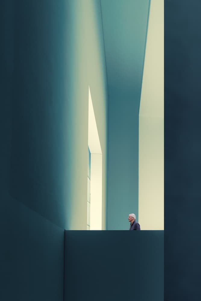 Man In Modern Lines by Luc Vangindertael (laGrange) — canvas wall art