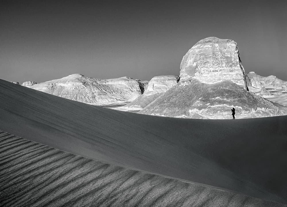 Vast Desert Solitude by Nader El Assy — canvas wall art