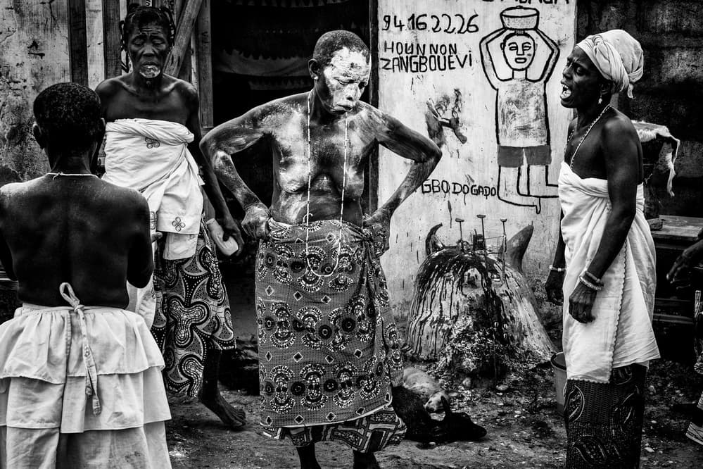 Traditional Voodoo Ceremony by Joxe Inazio Kuesta Garmendia — canvas wall art