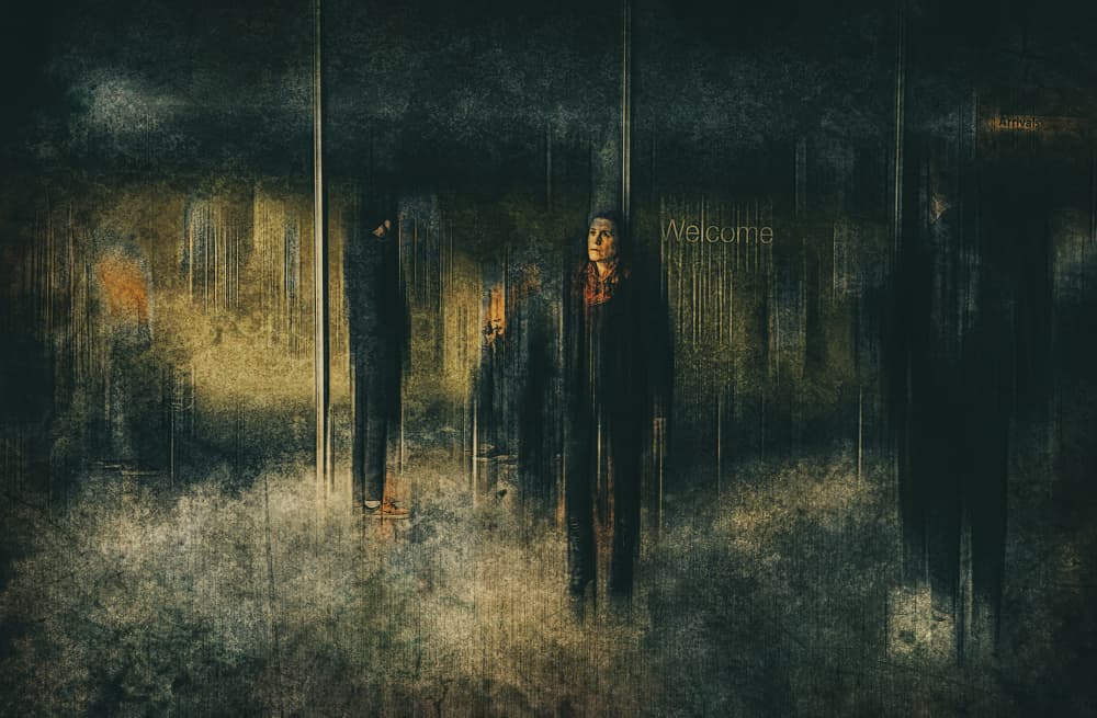 Welcome Man Reflection by Jan van der Linden — canvas wall art
