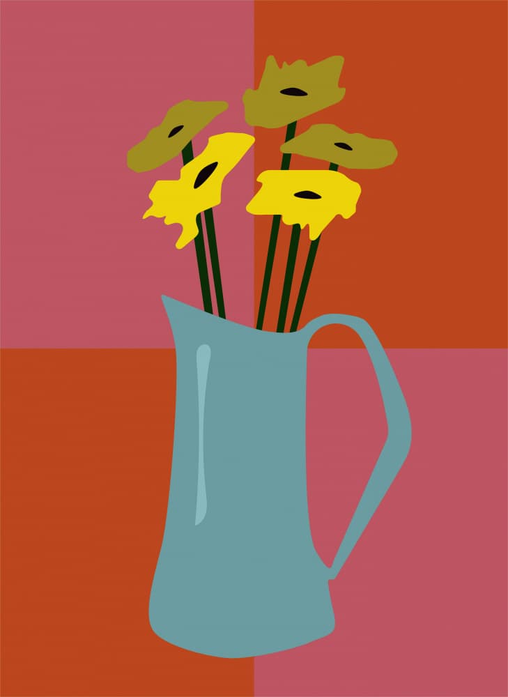 Flowers In Vase by Christina Misuro — canvas wall art