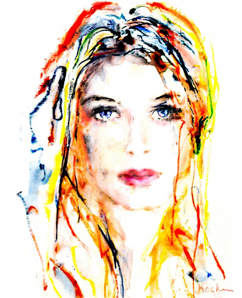 Vibrant Woman Portrait by Hein Kocken — canvas wall art