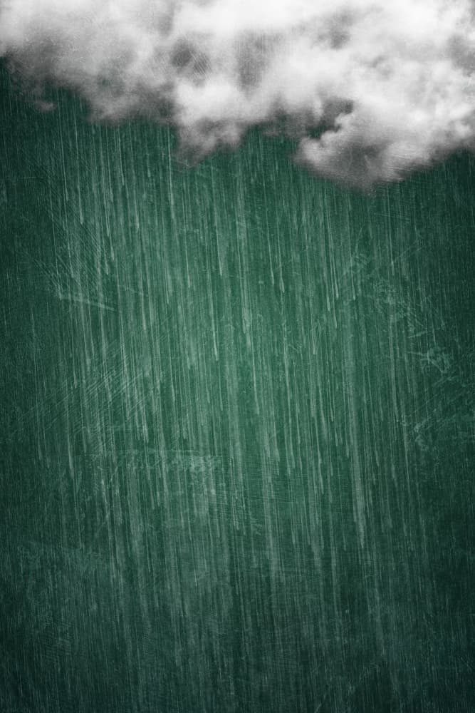 Green Rain Cloud by Ema Paraschiv — canvas wall art