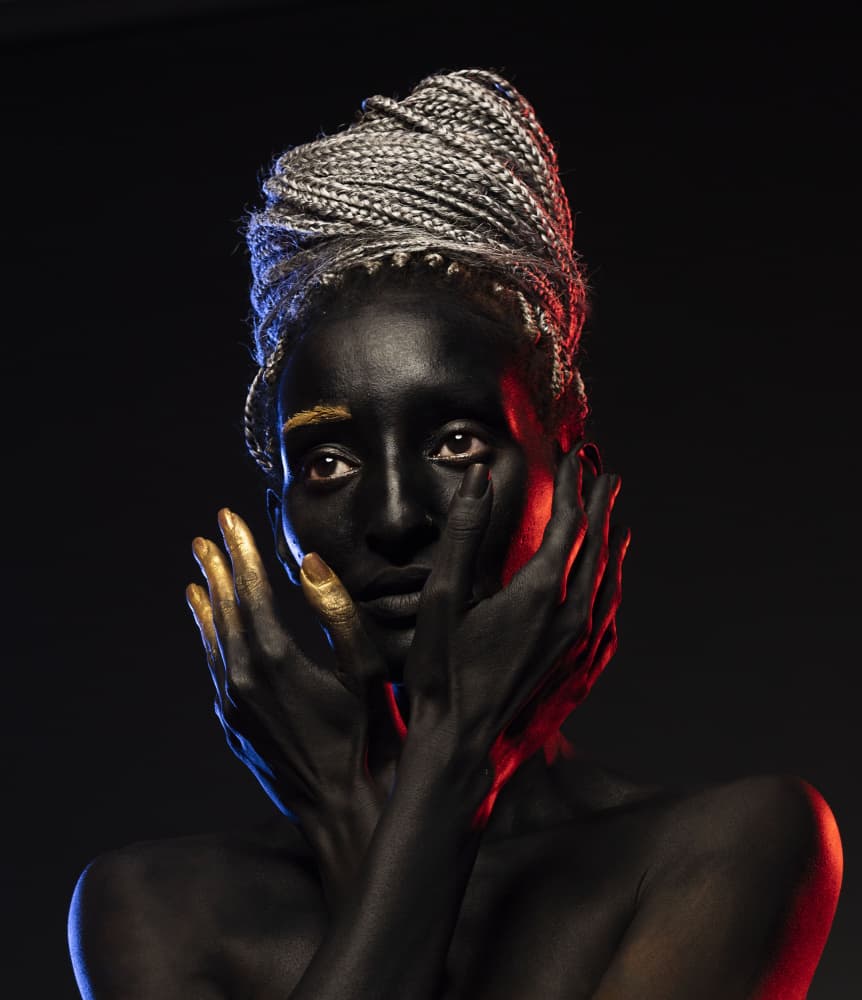 Golden Black Beauty by Svetlana Kirzh — canvas wall art