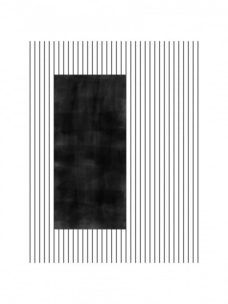Vertical Line Abstraction by Elena Ristova — canvas wall art