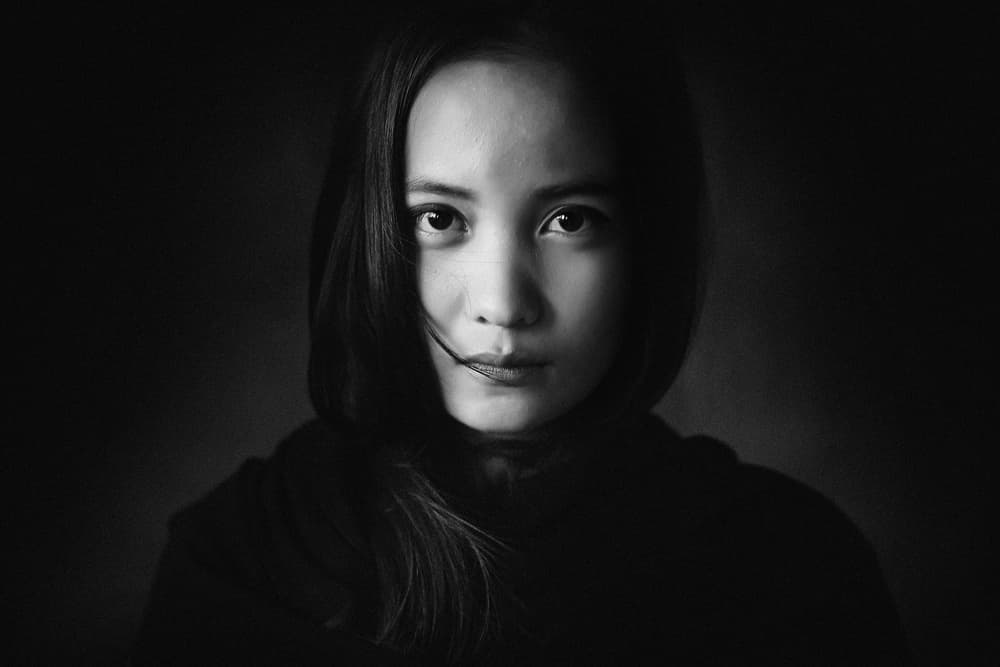 Intense Woman Gaze by Teguh Yudhi Winarno — canvas wall art