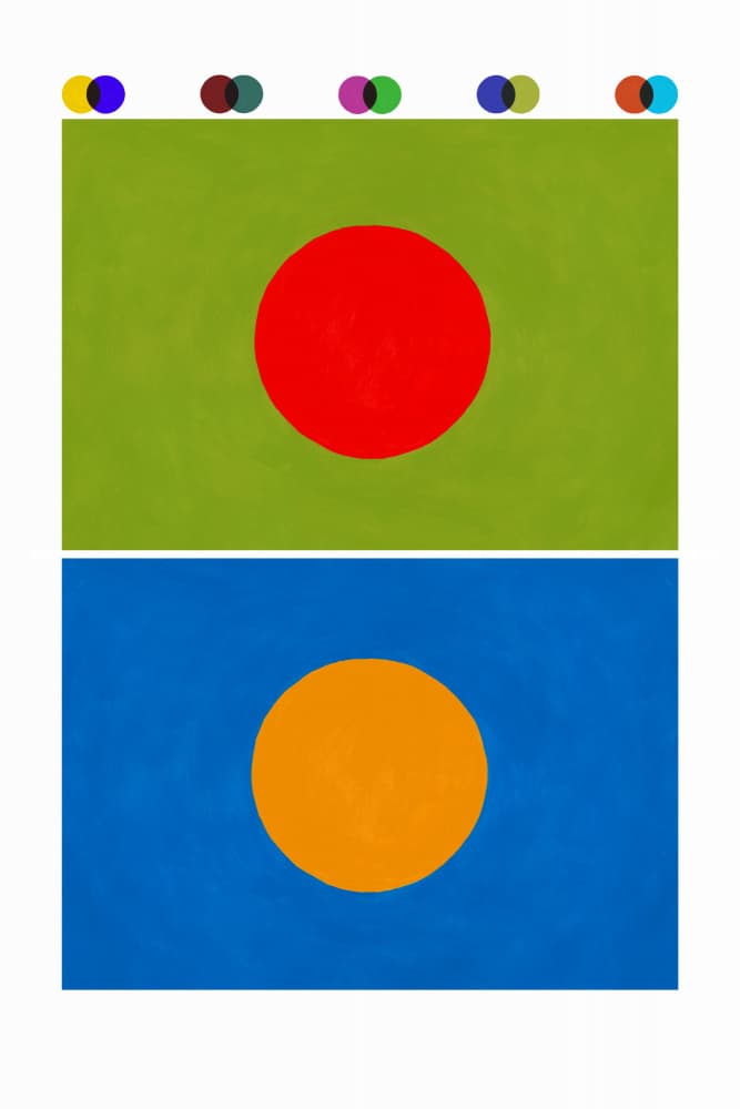Vibrant Circles Color Study by Rosana Laiz Blursbyai — canvas wall art
