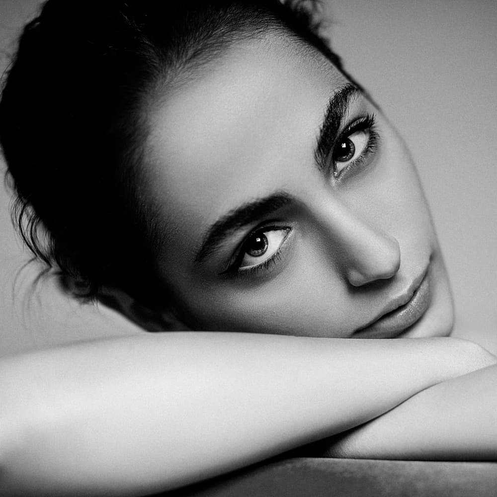 Elegant Woman Portrait by Amin Hamidnezhad — canvas wall art