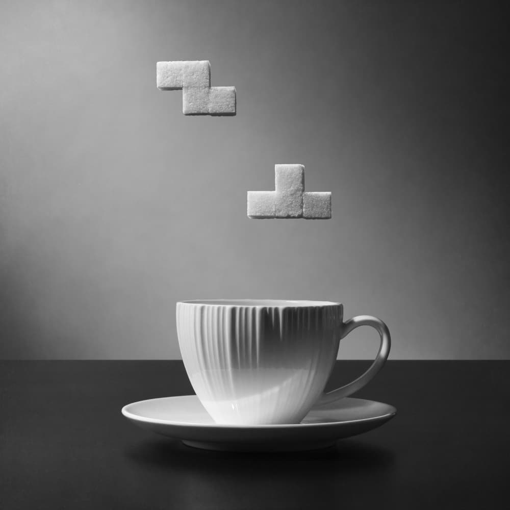 Monochrome Sugar Play by Victoria Glinka — canvas wall art