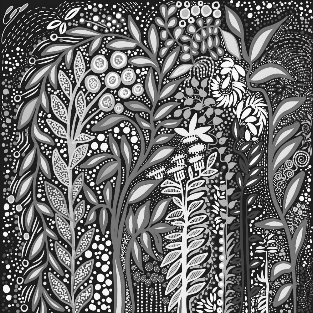 Whimsical Forest Canopy by Josie George — canvas wall art