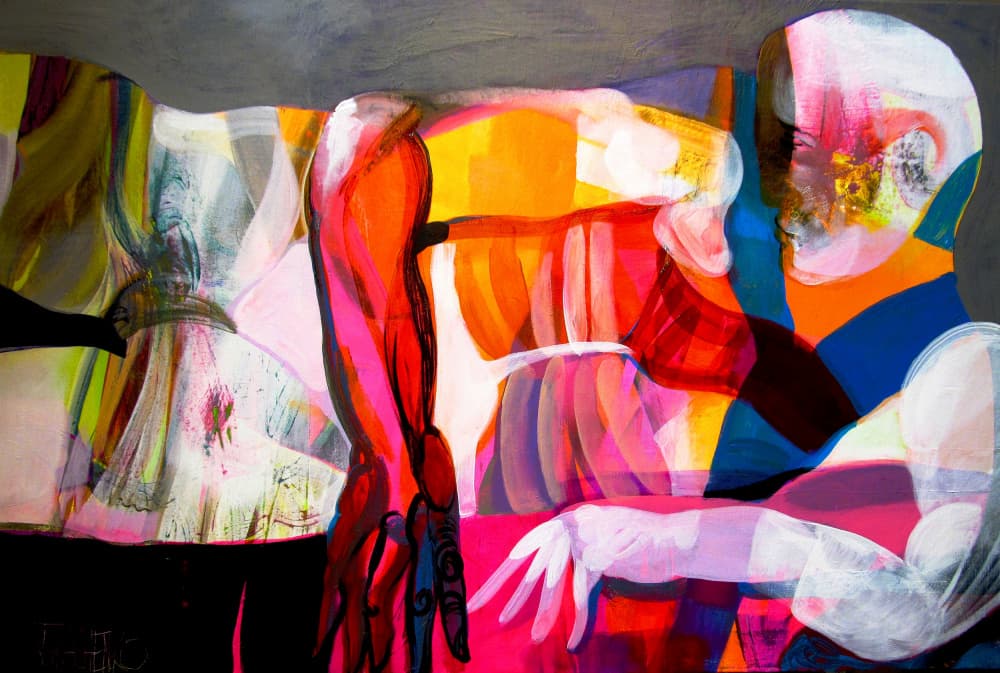 Vibrant Human Forms by Victor Tkachenko — canvas wall art