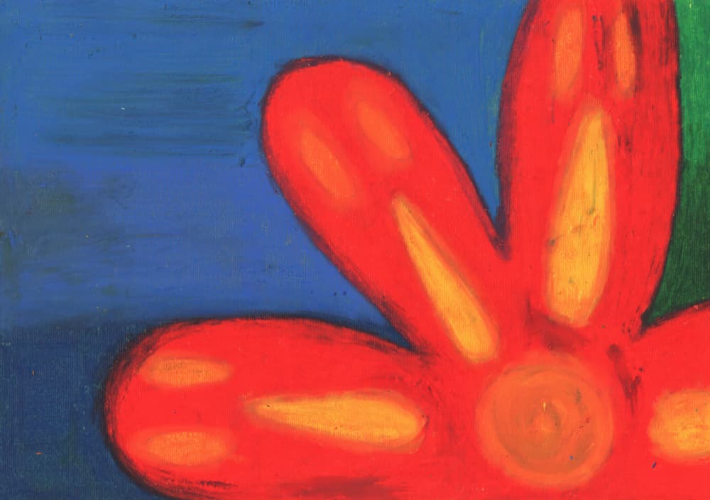 Vibrant Red Flower by Kulik — canvas wall art