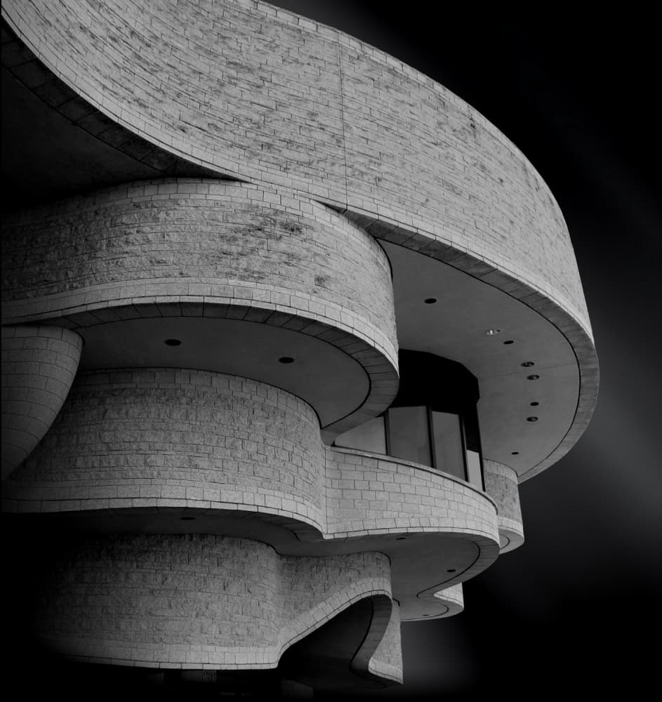 Modern Architectural Curves by Ivan Huang — canvas wall art