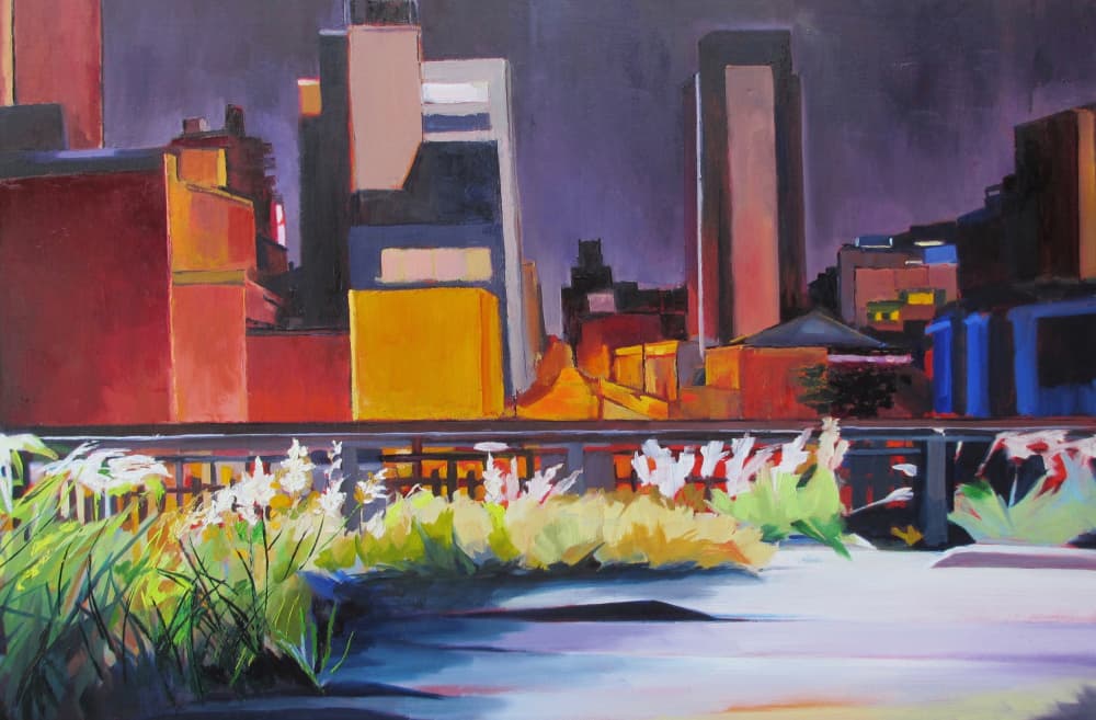 High Line Evening Glow by Maxine Shore — canvas wall art