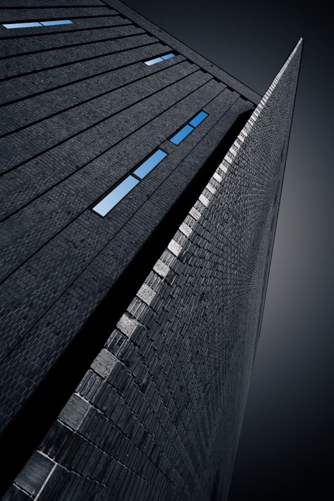 Dark Brutalist Architecture by Rolf Endermann — canvas wall art