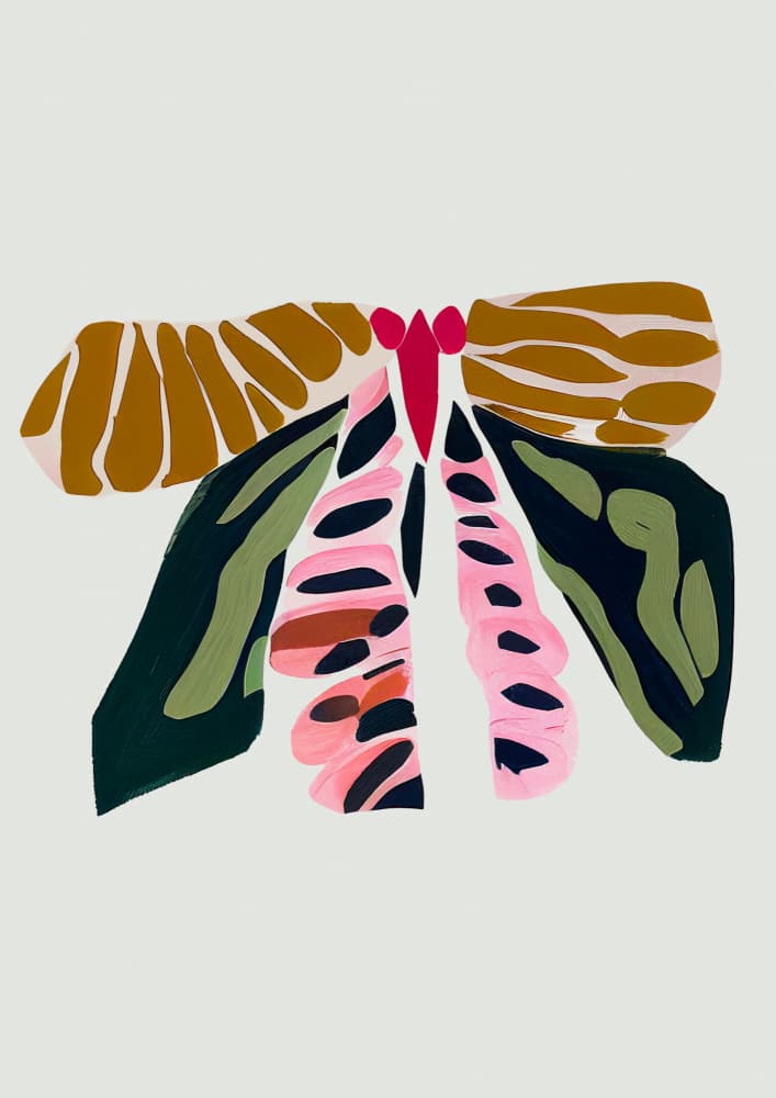 9933x14043 Din 140 Abstract Butterfly.png by Rafaela Mascaro — canvas wall art