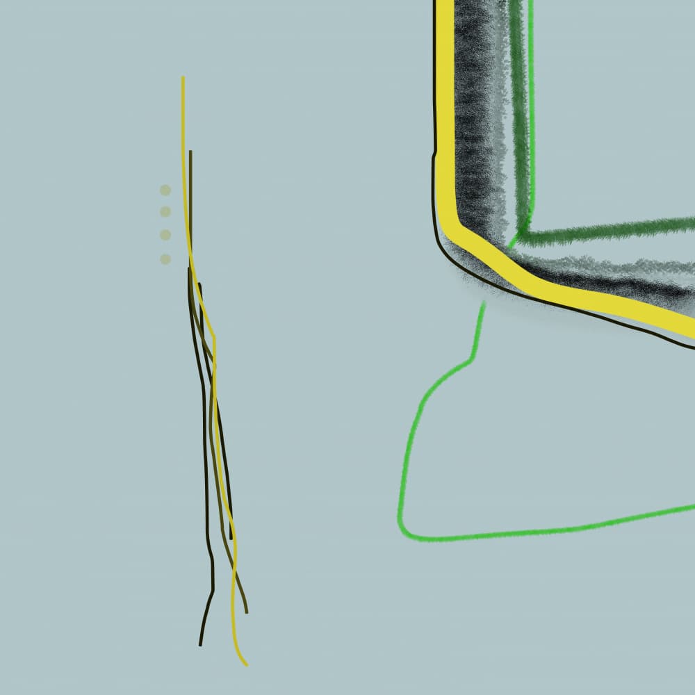 Abstract Graphic Lines by Pelin Atilla — canvas wall art
