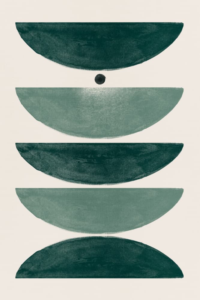 Teal Arch Harmony by Ema Paraschiv — canvas wall art