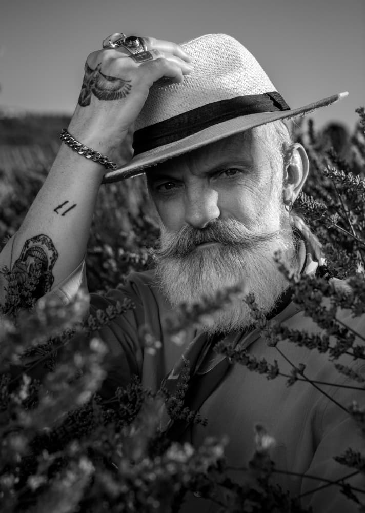 Stylish Bearded Gentleman by Luigi Greco — canvas wall art