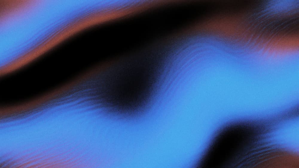 Blue Orange Flowing Abstract by Marika Barsrsind β canvas wall art