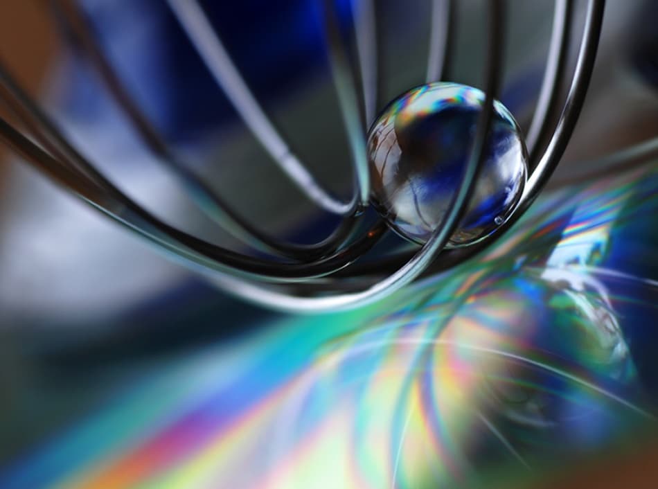 Dynamic Rainbow Marble by Heidi Westum — canvas wall art