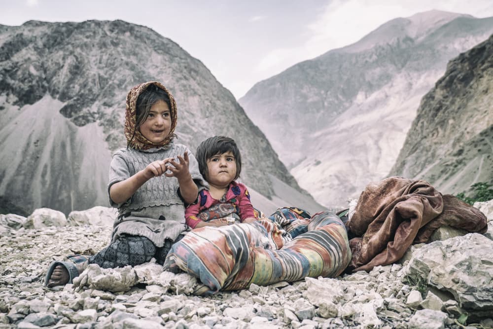 Young Mountain Girls by Marcel Rebro — canvas wall art