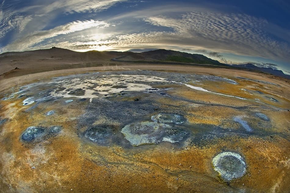 Vibrant Geothermal Landscape by Jure Kravanja — canvas wall art