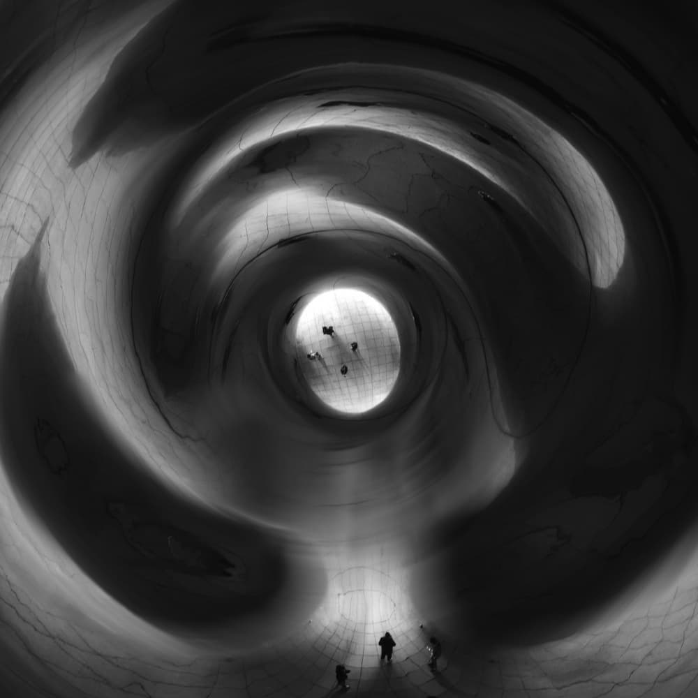 Swirling Abstract Passage by Ruiqing P. — canvas wall art