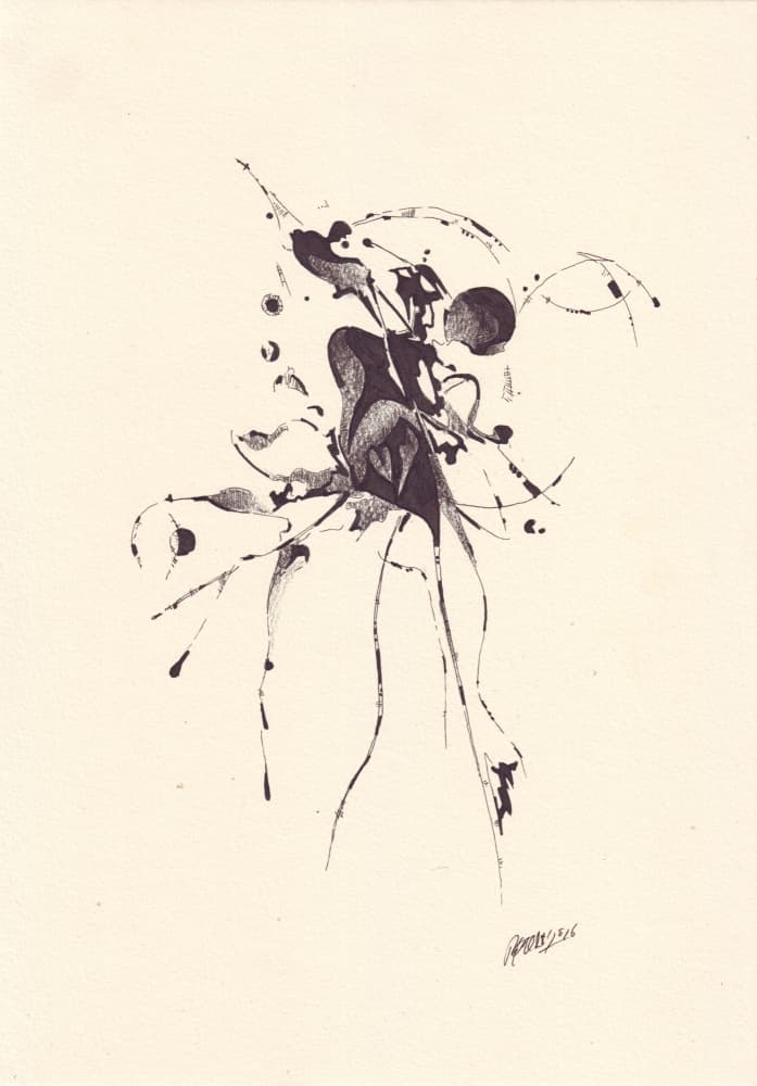 Fluid Ink Abstract by Rafal Kulik — canvas wall art