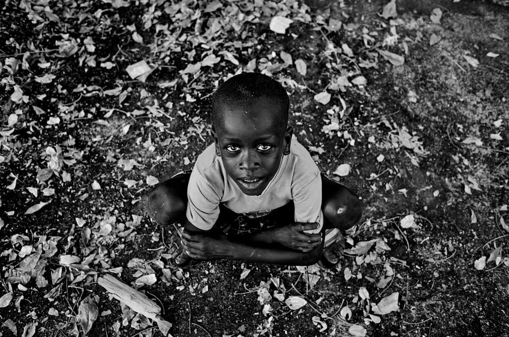Young Boy Looking Up by Luís Godinho — canvas wall art