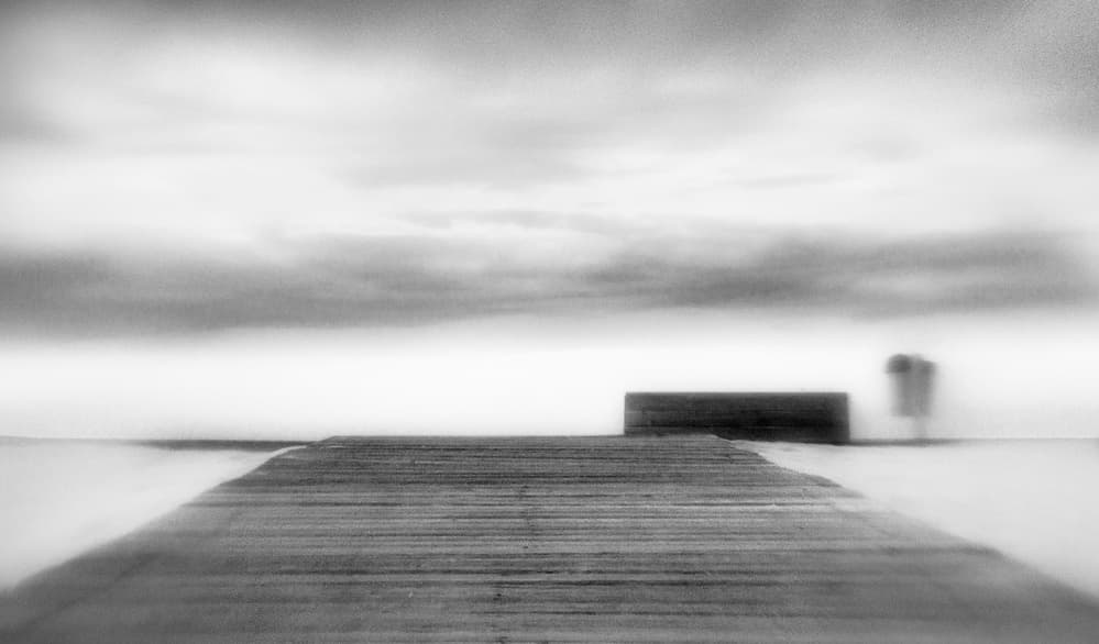 Quiet Wooden Pier by Paulo Abrantes — canvas wall art