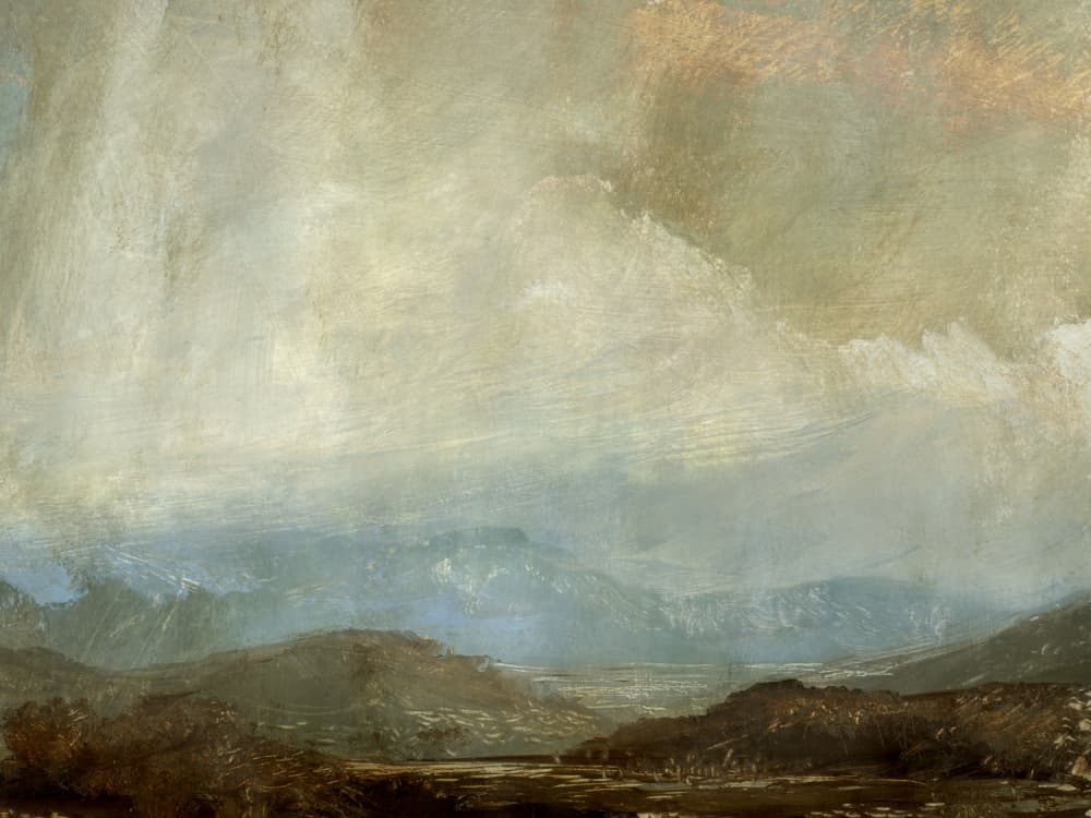 Dramatic Mountain Landscape by Dan Hobday — canvas wall art