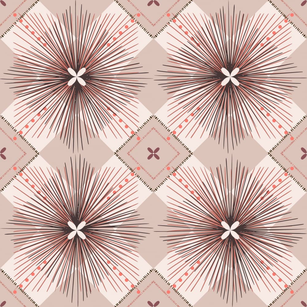 Bohemian Starburst Pattern by Annick — canvas wall art