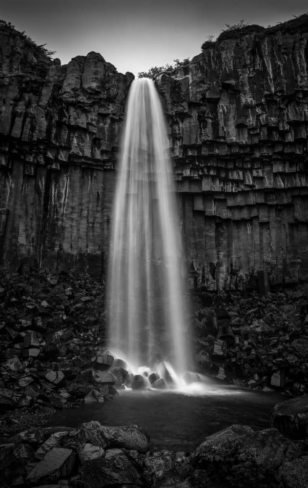 Powerful Basalt Waterfall by Irene Wu — canvas wall art
