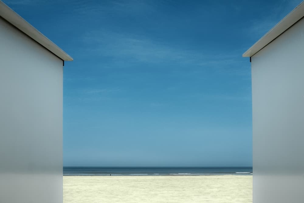 White Sand Blue Sky by Gilbert Claes — canvas wall art