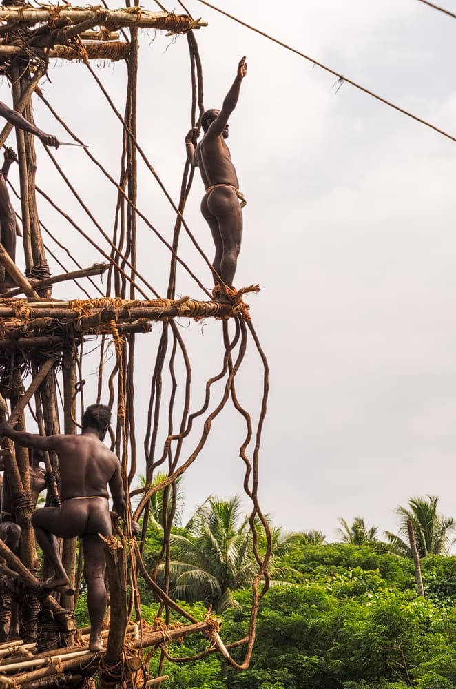 Land Diving Ritual by Karsten Wrobel — canvas wall art