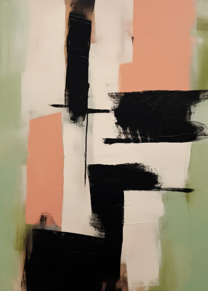 Contemporary Color Blocks by Nadjaa — canvas wall art