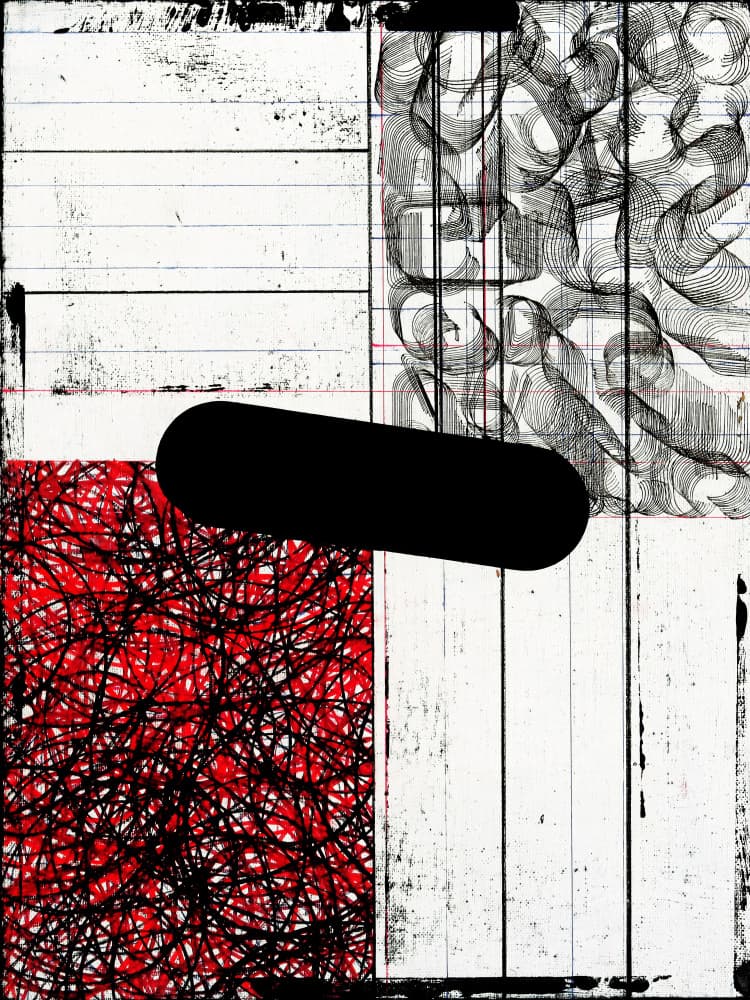 Contrast Blocks And Chaos by Petr Strnad — canvas wall art