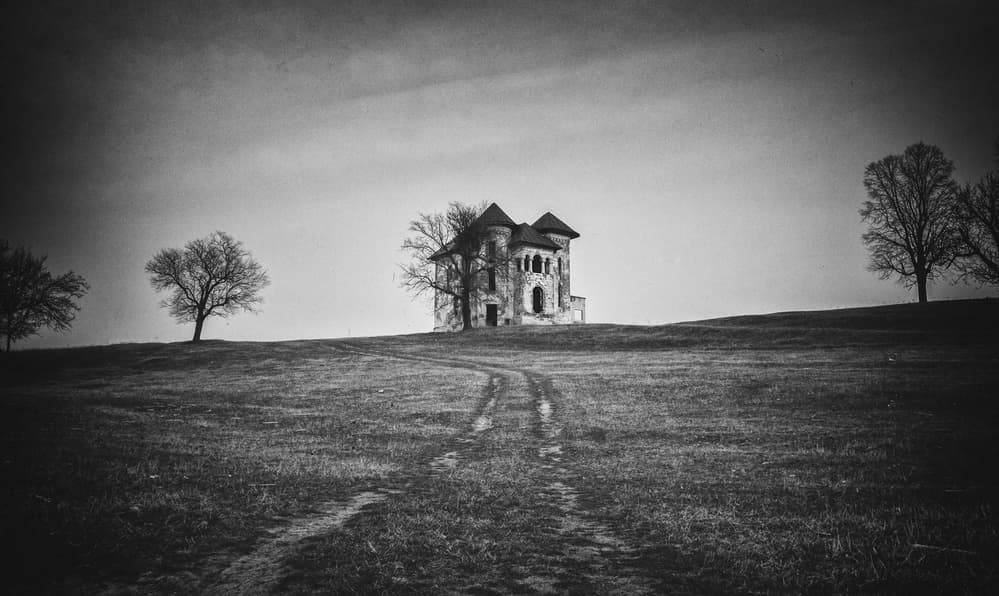 Haunted House on Hill by Catalin Alexandru — canvas wall art