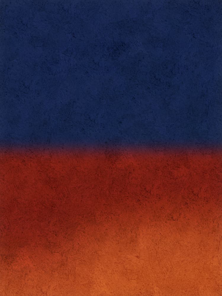 Blue & Red by Rikard Martin — canvas wall art