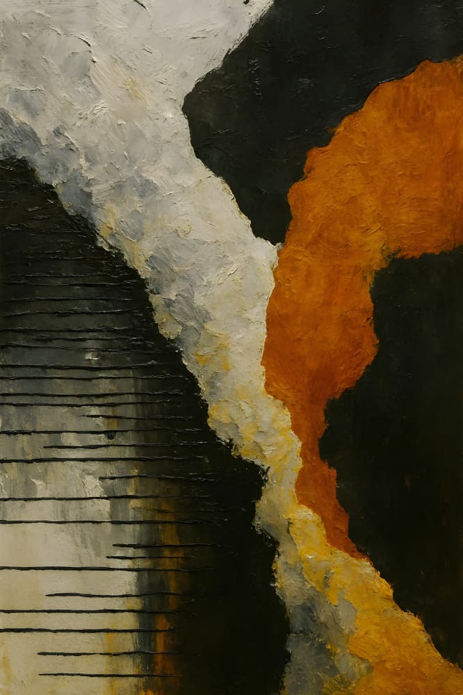 Textured Abstract Flow by HUGO — canvas wall art