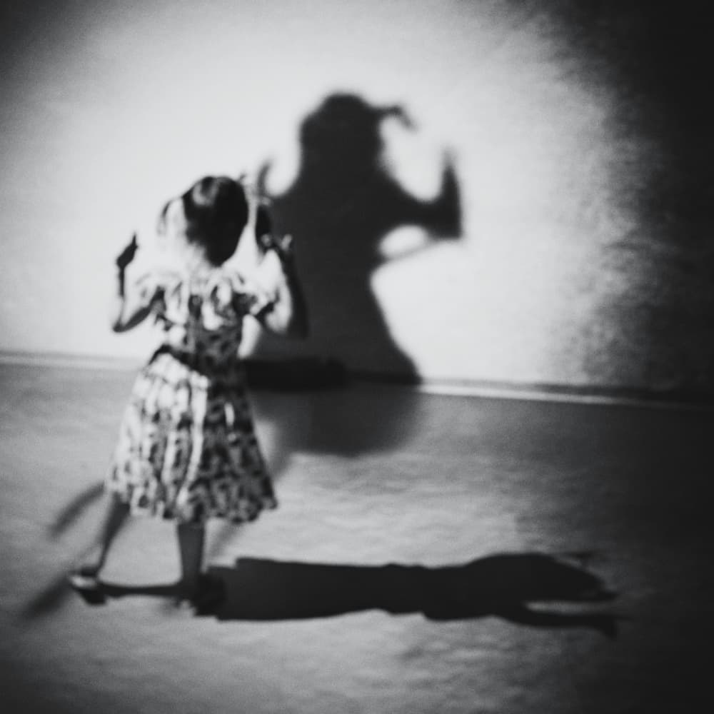 Child's Shadow Play by txules — canvas wall art