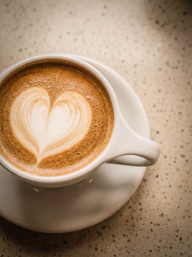Warm Latte Heart by Andreas Magnusson — canvas wall art