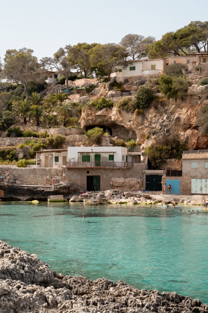 Turquoise Mediterranean Bay by Henrike Schenk — canvas wall art
