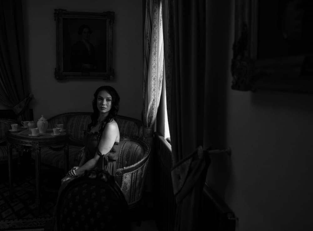 A Lady in Shadows by Julien Oncete — canvas wall art