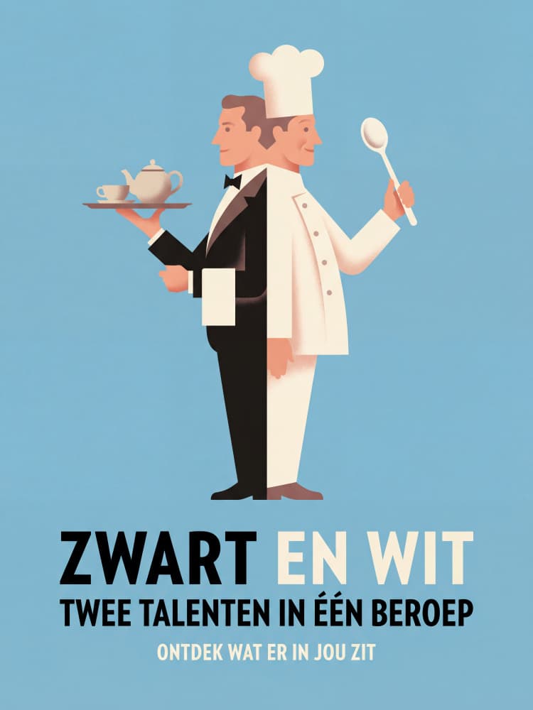 Chef Waiter Split by Andreas Magnusson — canvas wall art