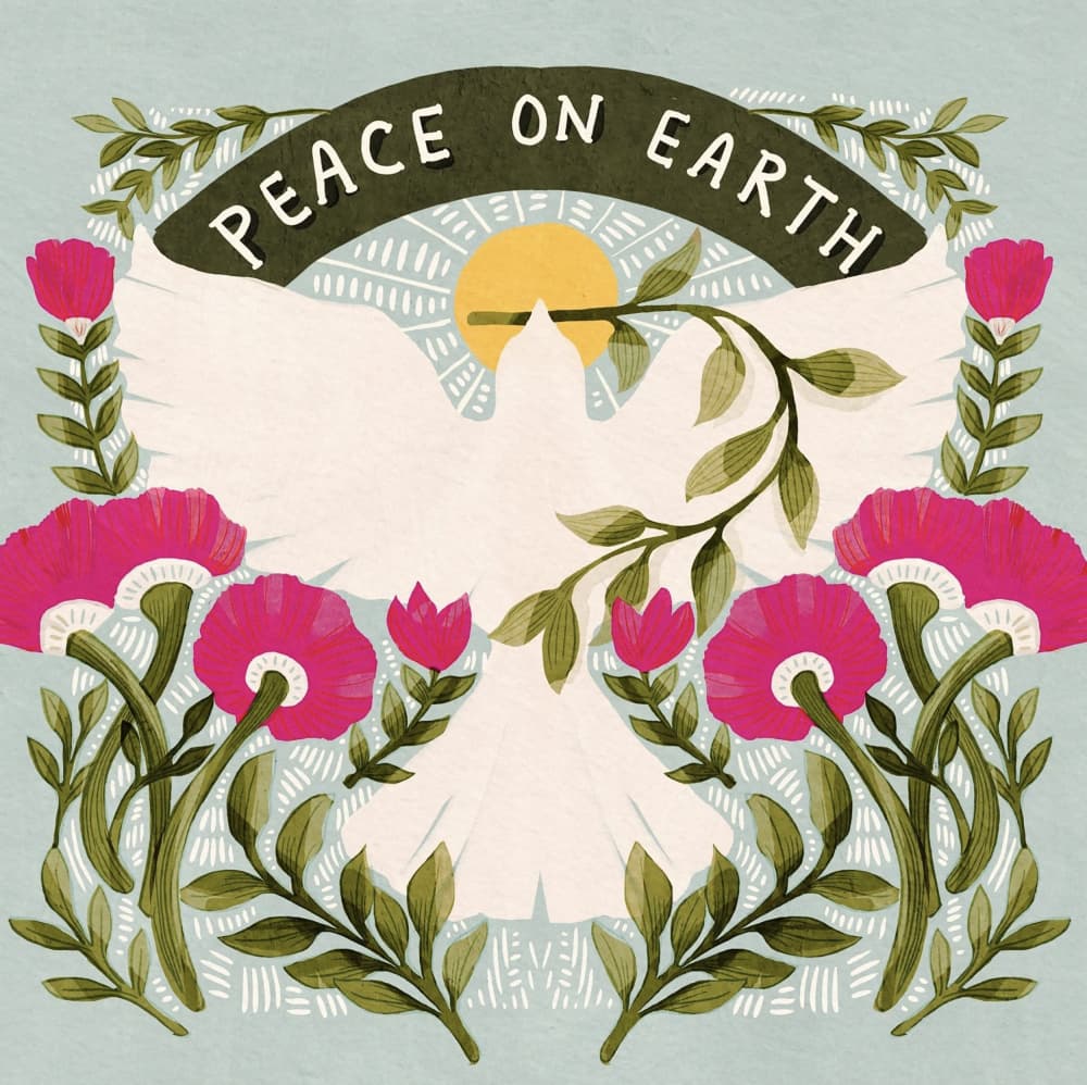 Peace on Earth by Katie O'Shea — canvas wall art